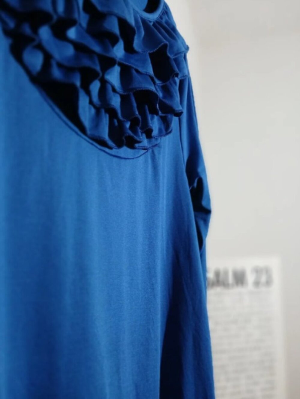 Blue Ruffle Blouse - Picture 5 of 5